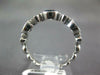 ESTATE 1.26CT DIAMOND & AAA SAPPHIRE 18K WHITE GOLD 3D FILIGREE ANNIVERSARY RING