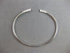 .53CT DIAMOND 14KT WHITE GOLD 3D GRADUATING JOURNEY FLEXIBLE FUN BANGLE BRACELET