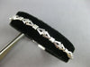 ESTATE .35CT DIAMOND 14K WHITE GOLD TRIANGULAR MATTE & SHINY FUN TENNIS BRACELET
