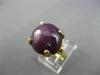 ANTIQUE EXTRA LARGE 19.95CT STAR RUBY SAPPHIRE 14KT YELLOW GOLD 3D RING #25648