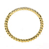 ESTATE .14CT DIAMOND 18KT YELLOW GOLD 3D CLASSIC ROUND ROPE ANNIVERSARY RING