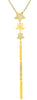 ESTATE .10CT DIAMOND 14KT YELLOW GOLD CLASSIC JOURNEY STAR LARIAT LOVE NECKLACE