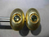ESTATE LARGE AAA BROWN STAR SAPPHIRE 14KT YELLOW GOLD 3D CLASSIC OVAL CUFFLINKS