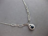 .60CT DIAMOND & AAA SAPPHIRE 14KT WHITE GOLD PEAR SHAPE & ROUND LARIAT NECKLACE