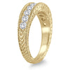 1.0CT DIAMOND 14KT YELLOW GOLD 3D SEMI ETERNITY CHANNEL WEDDING ANNIVERSARY RING