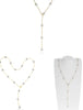 ESTATE AAA SOUTH SEA PEARL 18KT YELLOW GOLD 3D BY THE YARD LARIAT LOVE NECKLACE