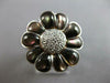 LARGE .15CT DIAMOND & AAA MOTHER OF PEARL 14KT WHITE GOLD SUNFLOWER RING #27576