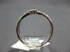 ESTATE .32CT DIAMOND 14KT WHITE GOLD ROUND & BAGUETTE STACKABLE ANNIVERSARY RING