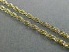 ANTIQUE 14KT YELLOW GOLD 3D HANDCRAFTED CLASSIC ROPE CHAIN NECKLACE #26339