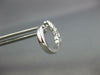 ESTATE .62CT DIAMOND 18K WHITE GOLD CLASSIC 5 STONE SHARED PRONG HUGGIE EARRINGS