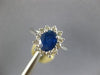 1.26CT DIAMOND & AAA SAPPHIRE 14K WHITE GOLD OVAL & ROUND FLOWER ENGAGEMENT RING