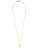 ESTATE .02CT DIAMOND 18KT ROSE GOLD HANDCRAFTED BABY BOY ETOILE FLOATING PENDANT