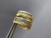 1.50CT DIAMOND 14KT YELLOW GOLD PRINCESS INVISIBLE HUGGIE HOOP HANGING EARRINGS