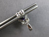 1.63CT DIAMOND & AAA AMETHYST 14KT WHITE GOLD CUSHION & ROUND HANGING EARRINGS