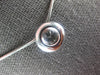 LARGE .61CT DIAMOND 18KT WHITE GOLD ROUND BEZEL FLOATING PENDANT NECKLACE #27243