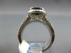 LARGE 3.4CT DIAMOND & AAA SAPPHIRE 14KT WHITE GOLD 3D PEAR SHAPE ENGAGEMENT RING