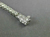 ESTATE 2.46CT ROUND CUT DIAMOND 14KT WHITE GOLD 3D CLASSIC TENNIS BRACELET