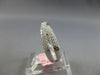 ESTATE .51CT DIAMOND 14K WHITE GOLD 3D CLASSIC MULTI ROW CRISS CROSS X LOVE RING