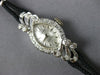 ANTIQUE .15CT OLD MINE DIAMOND 14KT WHITE GOLD CROTON SWISS LADY'S WATCH #27315