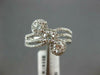 1.09CT DIAMOND 14KT WHITE GOLD 3D ROUND FLOWER DIAGONAL PAST PRESENT FUTURE RING