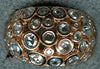 WIDE 1.71CT DIAMOND 18K ROSE GOLD 3D ROSE CUT MULTI ROW WEDDING ANNIVERSARY RING