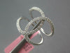 ESTATE WIDE .48CT DIAMOND 14KT WHITE GOLD 3D LOVE KNOT FUN RING
