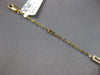 ESTATE .18CT DIAMOND 14KT YELLOW GOLD 3D RECTANGULAR CHANDELIER FUN BRACELET