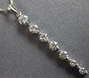 .65CT DIAMOND 18KT WHITE GOLD 3D ROUND SHARED PRONG JOURNEY BAR FLOATING PENDANT