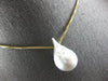 LARGE AAA SOUTH SEA PEARL 18KT YELLOW GOLD 3D CLASSIC SOLITAIRE FLOATING PENDANT