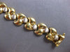 ESTATE WIDE 14KT WHITE & YELLOW GOLD CLASSIC MATTE & SHINY FUN FLORAL BRACELET