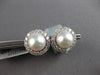 EXTRA LARGE 1.2CT DIAMOND & SOUTH SEA PEARL 18K WHITE & 14K YELLOW GOLD EARRINGS