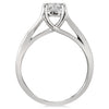 1.0CT DIAMOND 14KT WHITE GOLD SOLITAIRE ENGAGEMENT WEDDING ANIVERSARY RING SET