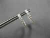 ESTATE 1.45CT DIAMOND 18KT WHITE GOLD 3D INSIDE OUT OVAL HOOP HANGING EARRINGS