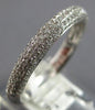 .48CT DIAMOND 14KT WHITE GOLD 3D CLASSIC MULTI ROW PAVE WEDDING ANNIVERSARY RING