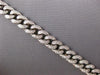 ESTATE 2.46CT DIAMOND 14KT WHITE GOLD 3D SOLID CUBAR BAR LOVE BRACELET