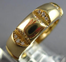 ESTATE .14CT DIAMOND 14KT YELLOW GOLD 3D ROUND SQUARE FUN ANNIVERSARY RING