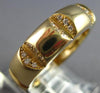 ESTATE .14CT DIAMOND 14KT YELLOW GOLD 3D ROUND SQUARE FUN ANNIVERSARY RING