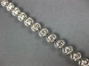 ESTATE LARGE 4.01CT DIAMOND 14KT WHITE GOLD 3D ROUND BEZEL PRONG TENNIS BRACELET