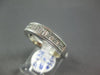 ESTATE 1.35CT DIAMOND 14KT WHITE GOLD ROUND & BAGUETTE FILIGREE ANNIVERSARY RING