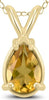 .45CT AAA CITRINE 14KT YELLOW GOLD PEAR SHAPE CLASSIC SOLITAIRE FLOATING PENDANT