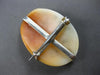 ANTIQUE EXTRA LARGE HANDCRAFTED SILVER 3D LADY CAMEO BROOCH PIN #27984