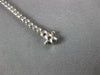 ESTATE 1.28CT DIAMOND 18K WHITE GOLD CLUSTER ROUND SQUARE SEMI ETERNITY BRACELET