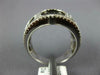ESTATE 1.76CT WHITE & BLACK DIAMOND 18KT WHITE GOLD MULTI ROW CIRCULAR FUN RING