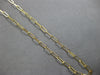 ESTATE 18KT YELLOW GOLD 3D CLASSIC OVAL LINK FUN CHAIN NECKLACE