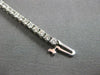 ESTATE 3.26CT DIAMOND 14KT WHITE GOLD 3D CLASSIC ROUND TENNIS BRACELET