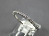 ESTATE .18CT DIAMOND 18KT WHITE GOLD 3D CLASSIC SEMI ETERNITY ANNIVERSARY RING
