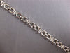 ESTATE 14KT WHITE GOLD 3D CLASSIC ITALIAN OVAL LINK LOVE BRACELET