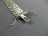 ESTATE WIDE 1.35CT DIAMOND 14K WHITE GOLD 3D SOLID ITALIAN MEN'S BRACELET #24833