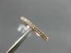 ESTATE .66CT DIAMOND 14KT ROSE GOLD 3D LOW SETTING ETERNITY ANNIVERSARY RING