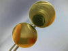ESTATE LARGE 14KT YELLOW GOLD 3D CLASSIC ROUND ENGRAVABLE CUFF LINKS